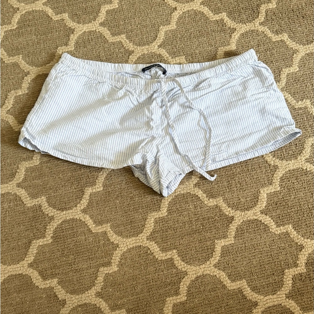 Brandy Striped White and Blue Shorts